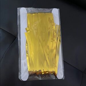 Goer Gold Party Foil Fringe curtains